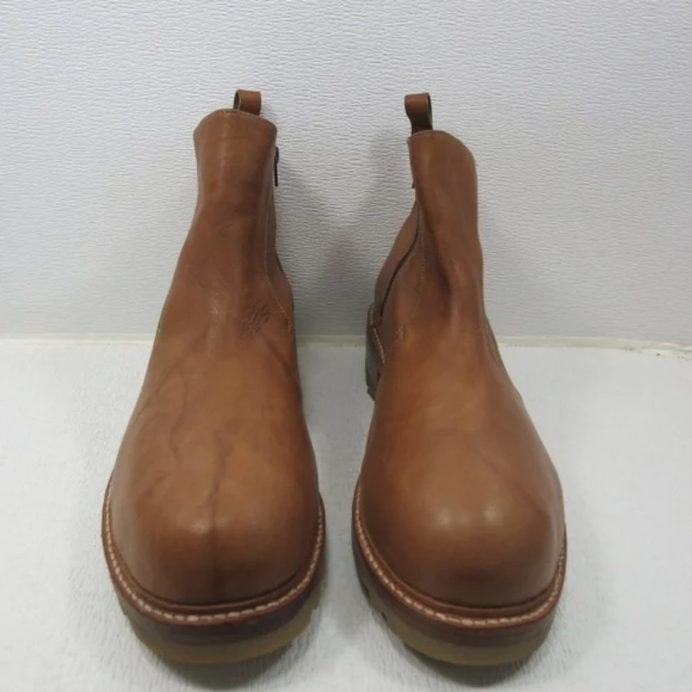 Frye Oil Tanned Leather Boots Zippered British Tan Men's Footwear Comfort Sz16 D - Picture 7 of 8